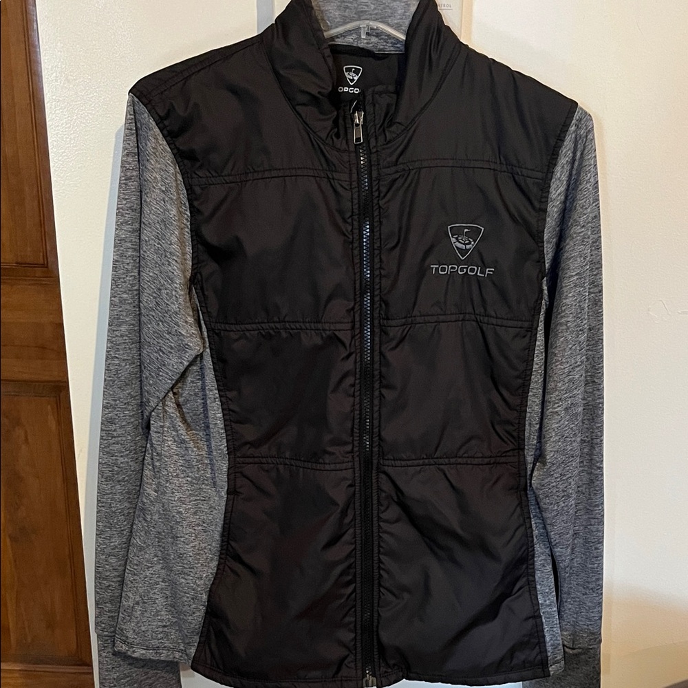 Women's Black and Gray Vest